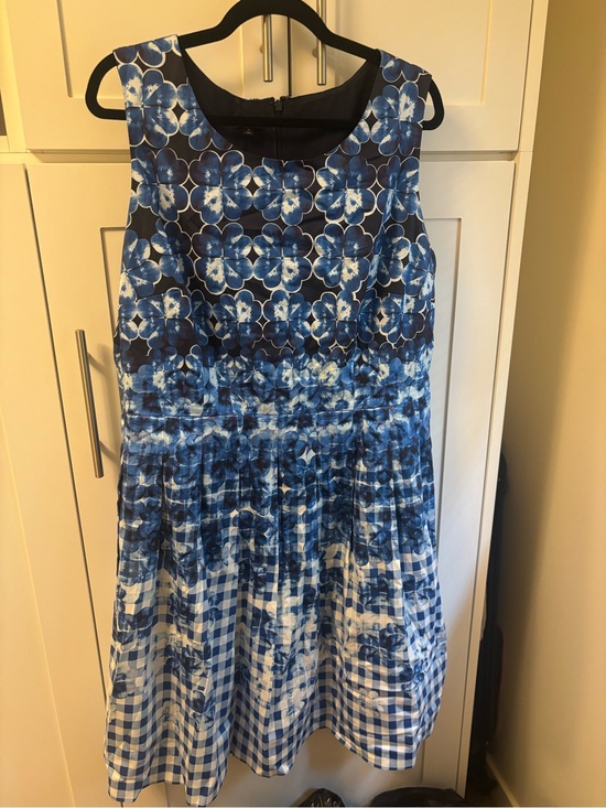 Talbots Dresses & Skirts - Talbots Navy and White Floral-Print Dress